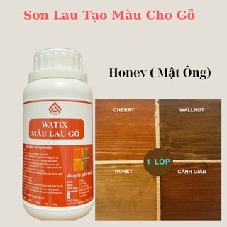 Sơn lau tạo màu gỗ gốc nước, màu honey, sơn 1 thành phần lotacom