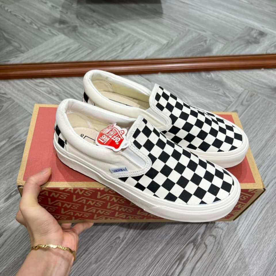 GIÀY 𝐕𝐀𝐍𝐒 dán đen trắng, Giày thể thao Vans các màu mới nhất, vans caro, vans đen, van chữ Thời Trang hot trend