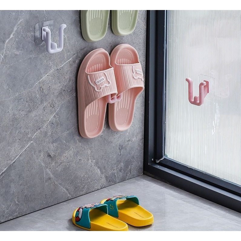 Móc Dán Tường Treo Giày Dép, Treo Đồ Chữ U  - Giá Móc Giày Dép Treo Tường Nhà Tắm, Nhà Bếp