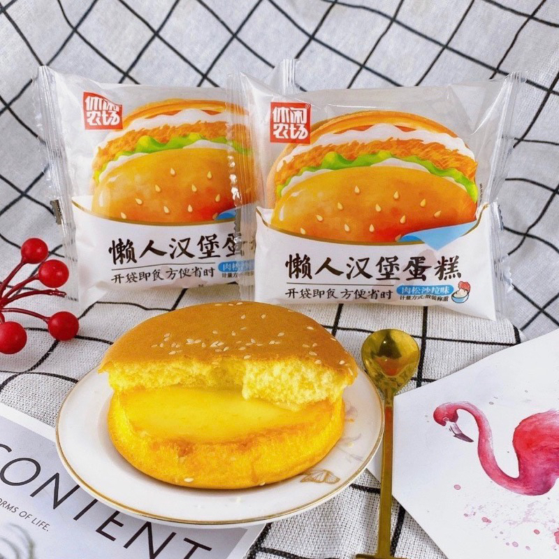 Lẻ 1 Cái Bánh Bông Lan Tầm Giác, Bánh Chuối, Hamburger