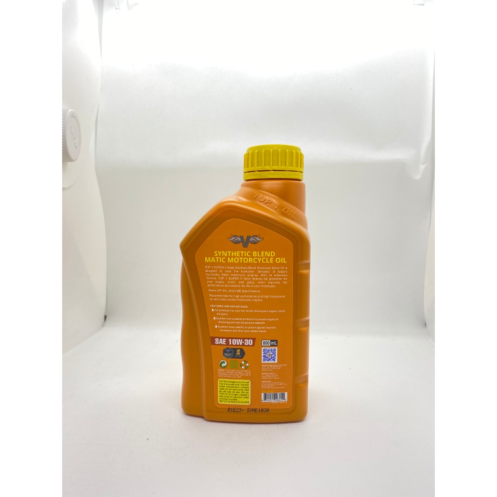 Nhớt Top 1 Action Matic 10W30 0.8L cho xe ga và xe máy hộp số tự động