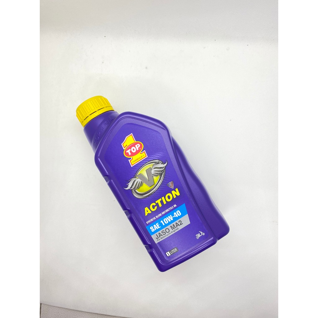 Nhớt cao cấp cho xe máy, mô tô PKL Top 1 Aciton Plus 10W40 1L - Mẫu mới dạng Chai