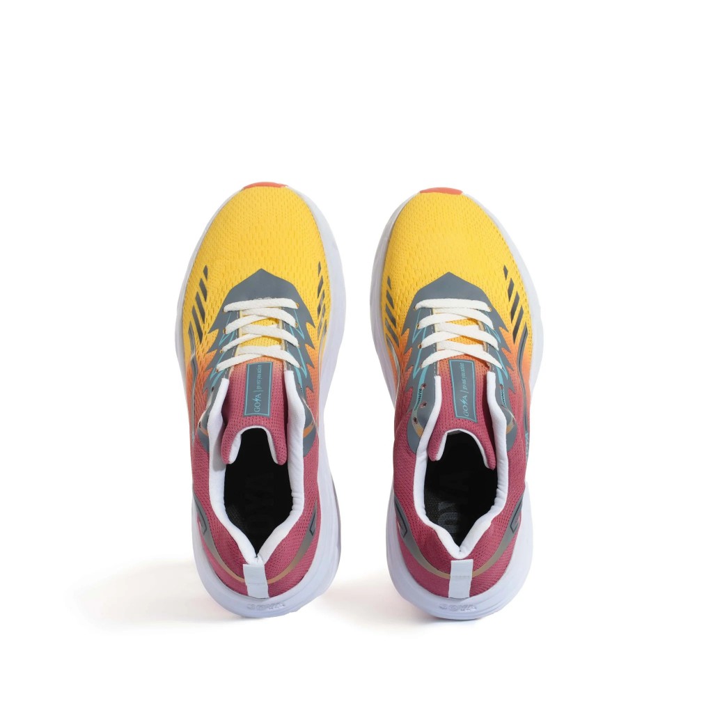 Giày thể thao chạy bộ nam nữ Goya Plus năm 2023 màu đỏ vàng