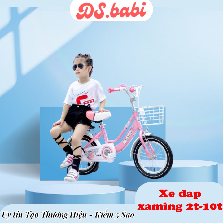 Xe đạp trẻ em Nữ Xaming Mẫu Mới Cỡ Từ 2-10 Tuổi đủ size 12-20inh