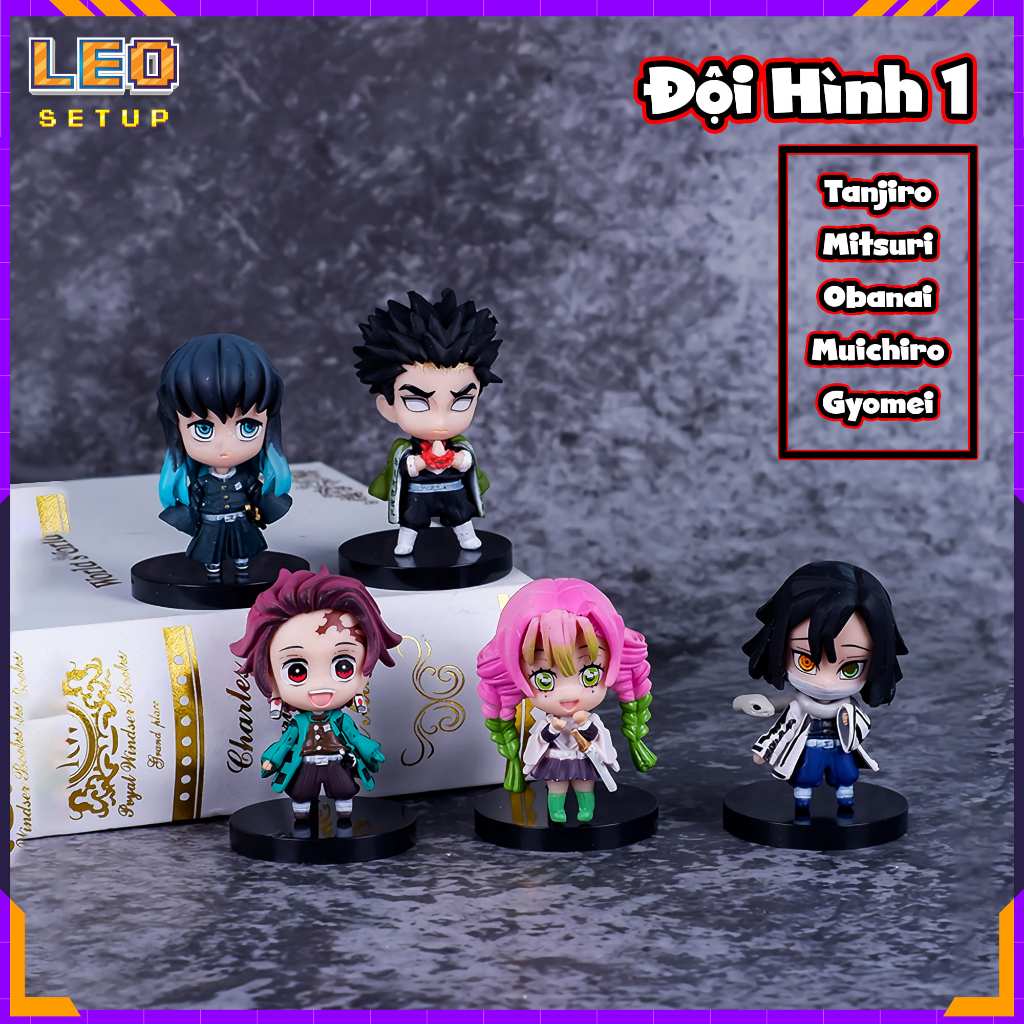 Mô hình Kimetsu No Yaiba figure Thanh Gươm Diệt Quỷ Demon Slayer Trụ Cột Chibi Dễ Thương Trưng Bày Decor Góc Làm Việc