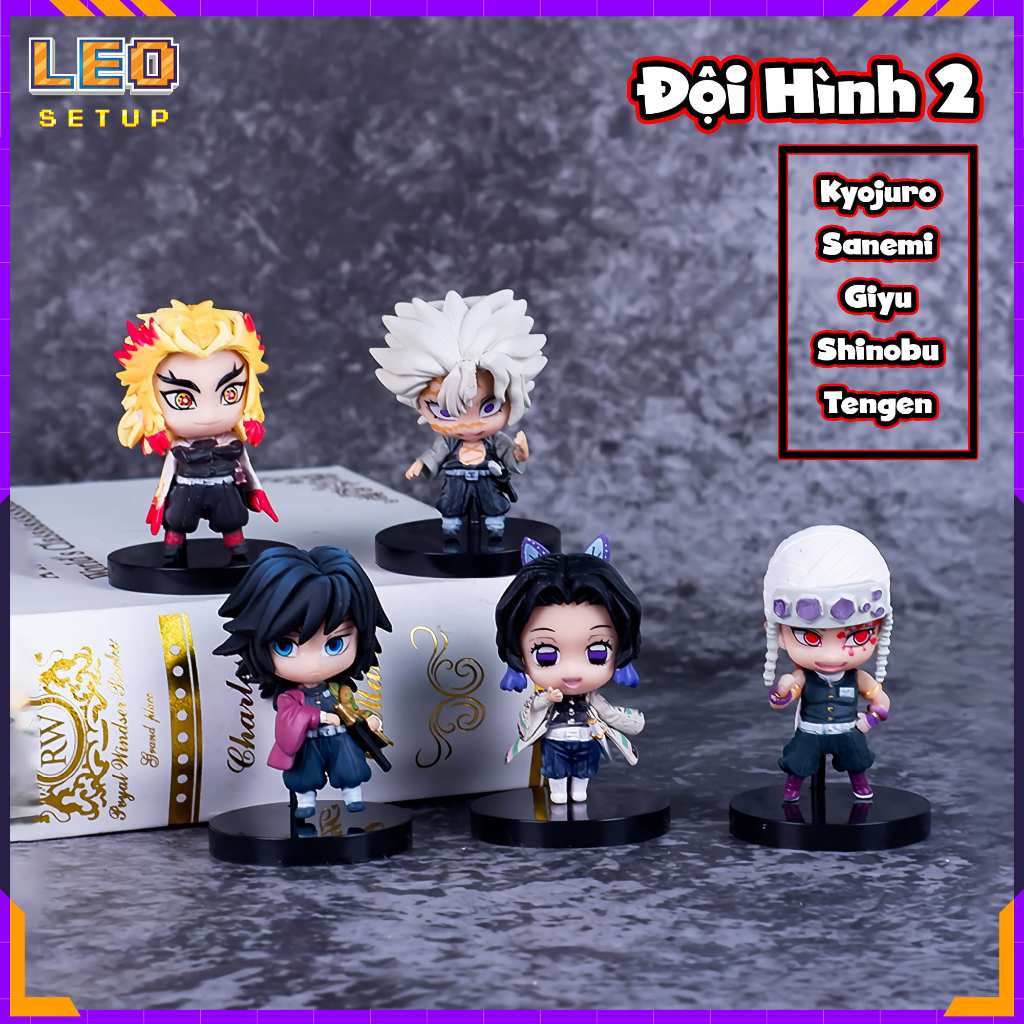 Mô hình Kimetsu No Yaiba figure Thanh Gươm Diệt Quỷ Demon Slayer Trụ Cột Chibi Dễ Thương Trưng Bày Decor Góc Làm Việc