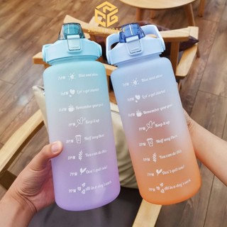 Bình nước 2 lít , bình đựng nước thể thao tặng kèm sticker
