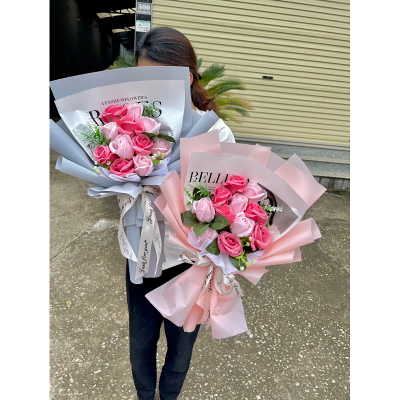 Bó hoa sáp 11 bông mẫu mới