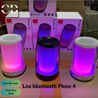 Loa Bluetooth Pluse 4, Loa Mini Có Đèn Led RGB Nháy Theo Nhạc Âm Thanh HiFi, Hỗ Trợ Thẻ Nhớ, Kết Nối Máy Tính, USB