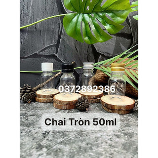 Combo 100 chai tròn 50ml 100ml 200ml 250ml 330ml 500ml 1000ml kèm nắp