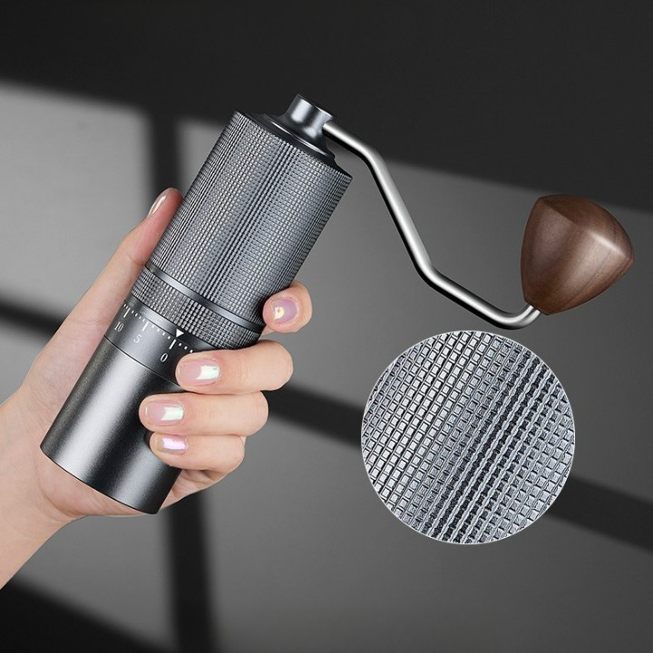 Máy xay cà phê bằng tay cối xay cafe cầm tay mini Chất Lượng máy xay café Cao CNC 6 trục