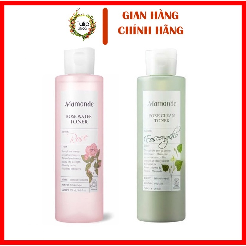 Nước Hoa Hồng Toner Mamonde Diếp Cá Làm Sạch Dầu Nhờn Và Ngăn Ngừa Mụn 250ml
