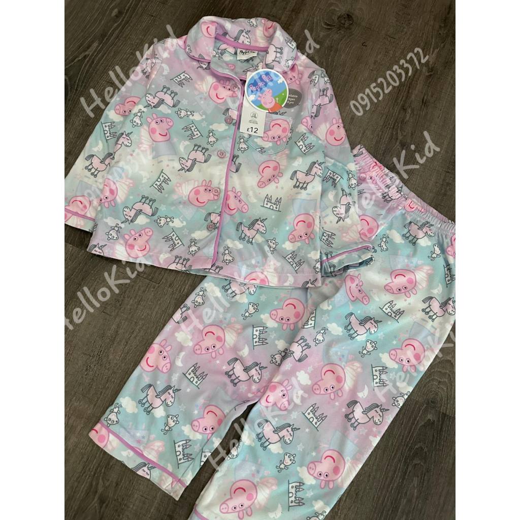 Bộ PJ heo peppa loang hồng cho bé