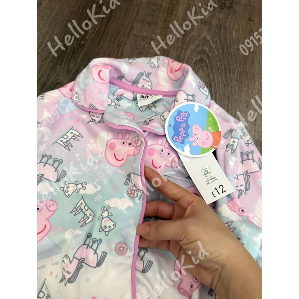 Bộ PJ heo peppa loang hồng cho bé