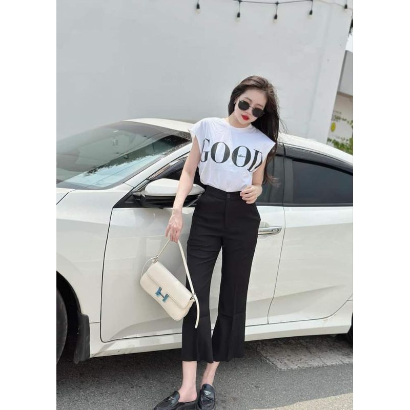 Áo thun sát nách chữ Good Cocobebe
