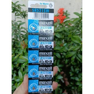 Viên pin sr521sw sr521 521 379 ag0 maxell 1,55v cho đồng hồ đeo tay
