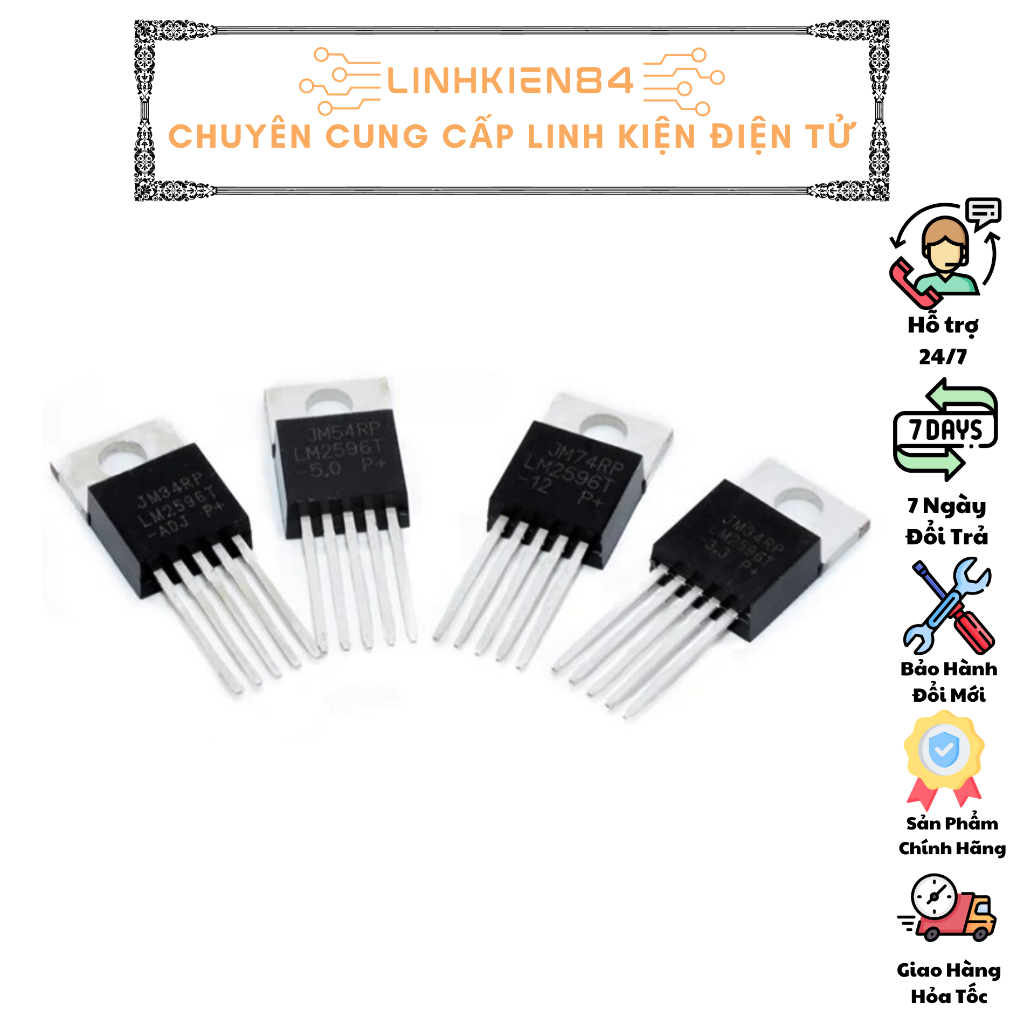 SP0039_Hỏa Tốc _IC Nguồn LM2596 LM2596T - 3.3V / 5V / 12V / ADJ