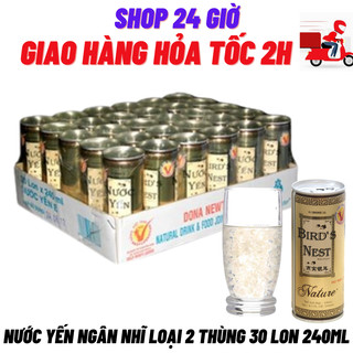 Nước yến nature loại 2 thùng 30 lon