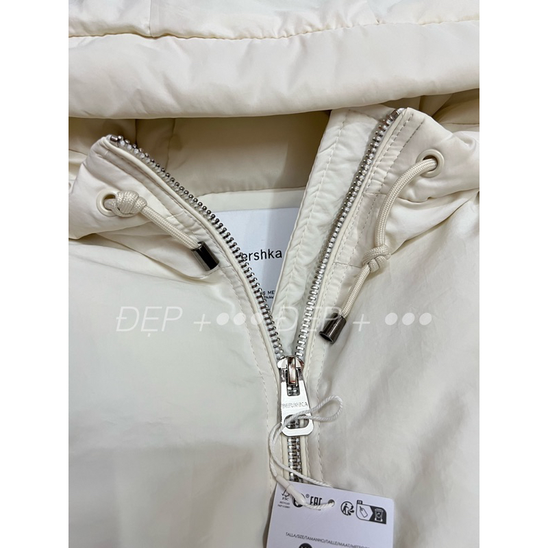 Áo phao nữ có mũ chần bông bsk hàng chuẩn hãng