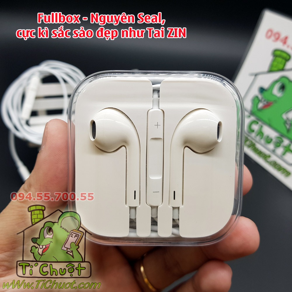 Tai Nghe Ai Ph0ne 5/6/6s Jack Tròn 3.5mm / 3.5 ly FULLBOX