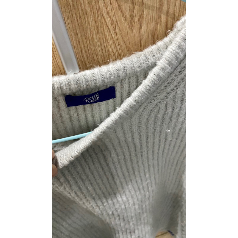 Pass Áo Len Manu Plainwash