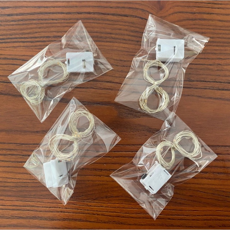 Dây đèn led trang trí fairylight đom đóm sẵn pin nhiều màu sắc 1m