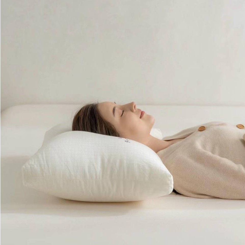 Ruột gối lông vũ nhân tạo cao cấp chính hãng mềm mại siêu êm cho giấc ngủ ngon thoải mái 50x70cm