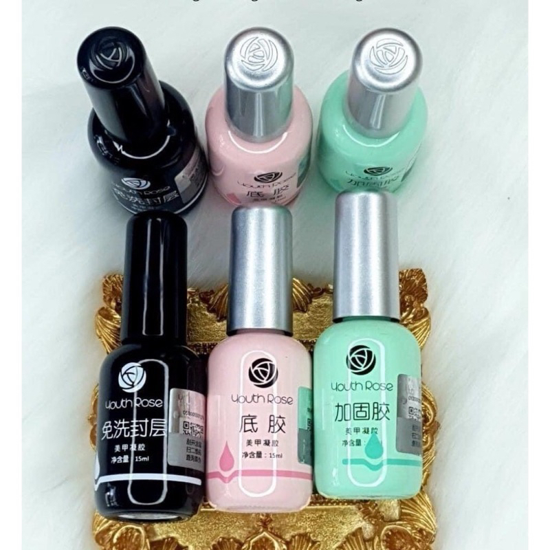 Base, Top, cứng móng Hoa hồng 15ml [Chính Hãng]