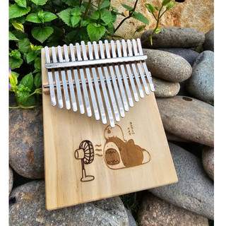 Đàn kalimba gỗ cao cấp- baby shark - 17 phím- hàng chính hãng