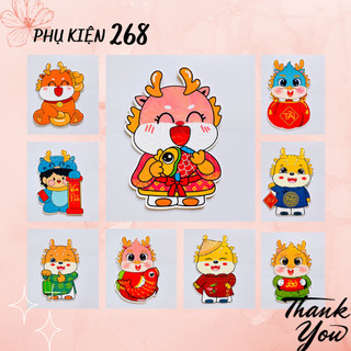 Bao lì xì chibi chi bi lì xì hoạt hình tết Giáp Thìn 2024 mới cao cấp đẹp độc lạ