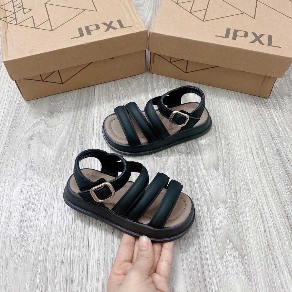 Sandal cho bé dép quai hậu  cho bé da PU êm chân quai chéo đơn giản kiêu sa điệu đà êm chân chống trượt có hộp 8519
