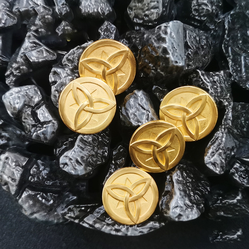 Đồng xu Mora kim loại khắc hình game Genshin Impact chibi sưu tập cosplay độc đáo