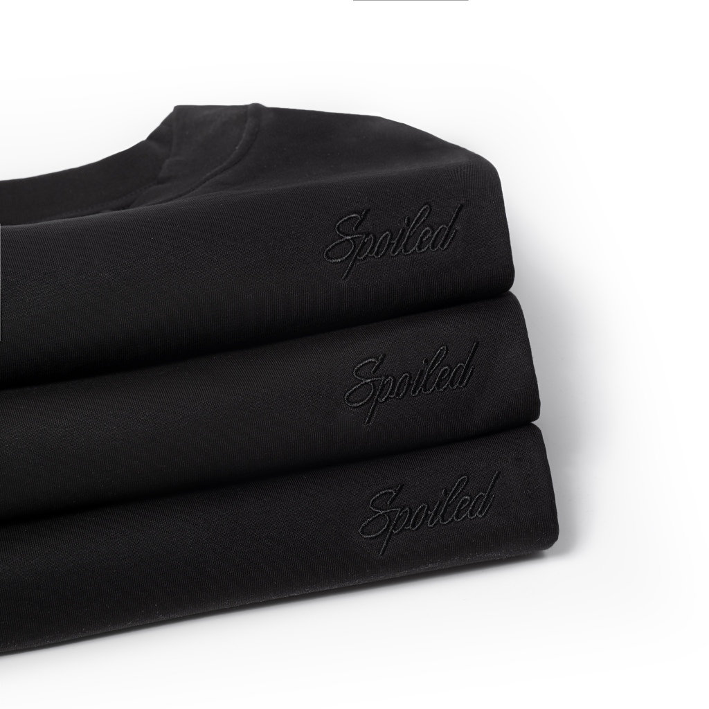 Combo 3 áo thun Spoiled cơ bản đơn giản hằng ngày | Đen và Trắng