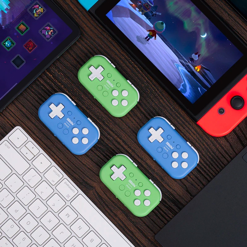 Tay Cầm Chơi Game 8BitDo Micro cho Nintendo Switch, Máy Tính, Điện Thoại