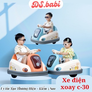 Xe điện trẻ em xe điện ô tô cho bé giữ thăng bằng vòng xoay 360 độ - ds.babi