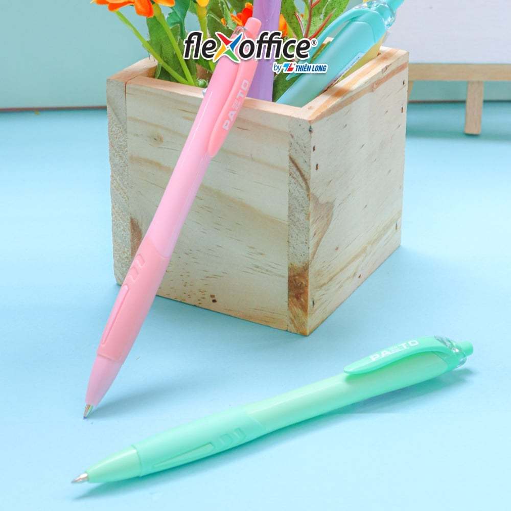 Bút gel B màu Pastel Thiên Long Flexoffice Pazto FO-GELB039/VN - Mực xanh