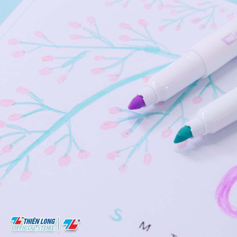[QUÀ COOL] HỘP 5 CÂY Bút dạ quang màu Pastel Thiên Long Pazto HL-016  - Không để lại vết khi Photocopy