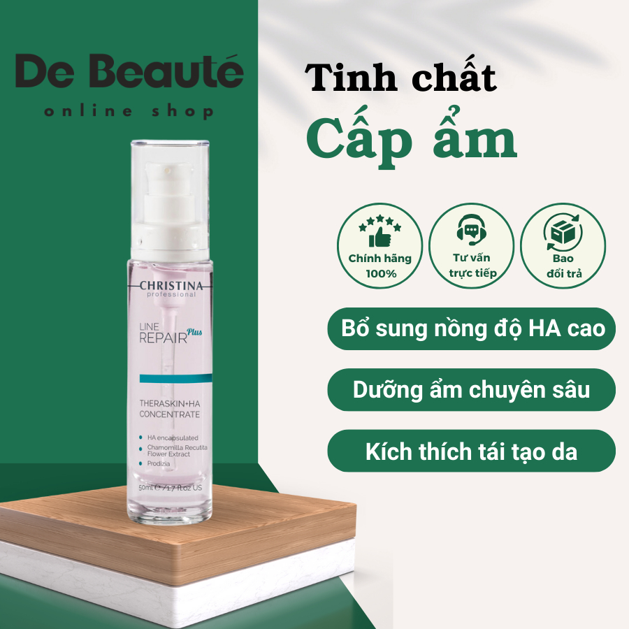 Tinh Chất Cấp Ẩm, Làm Dịu Và Trẻ Hoá Da CHRISTINA Line Repair Theraskin + HA Concentrate (30ml)