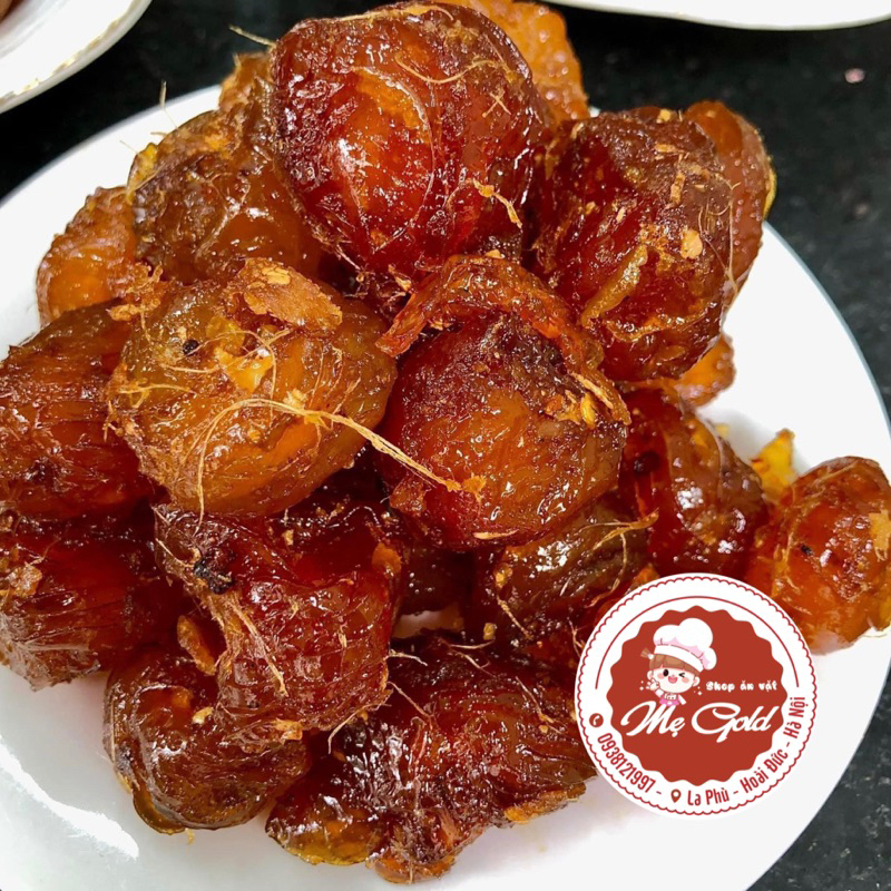 Ô mai/mứt mận dẻo khía xào gừng