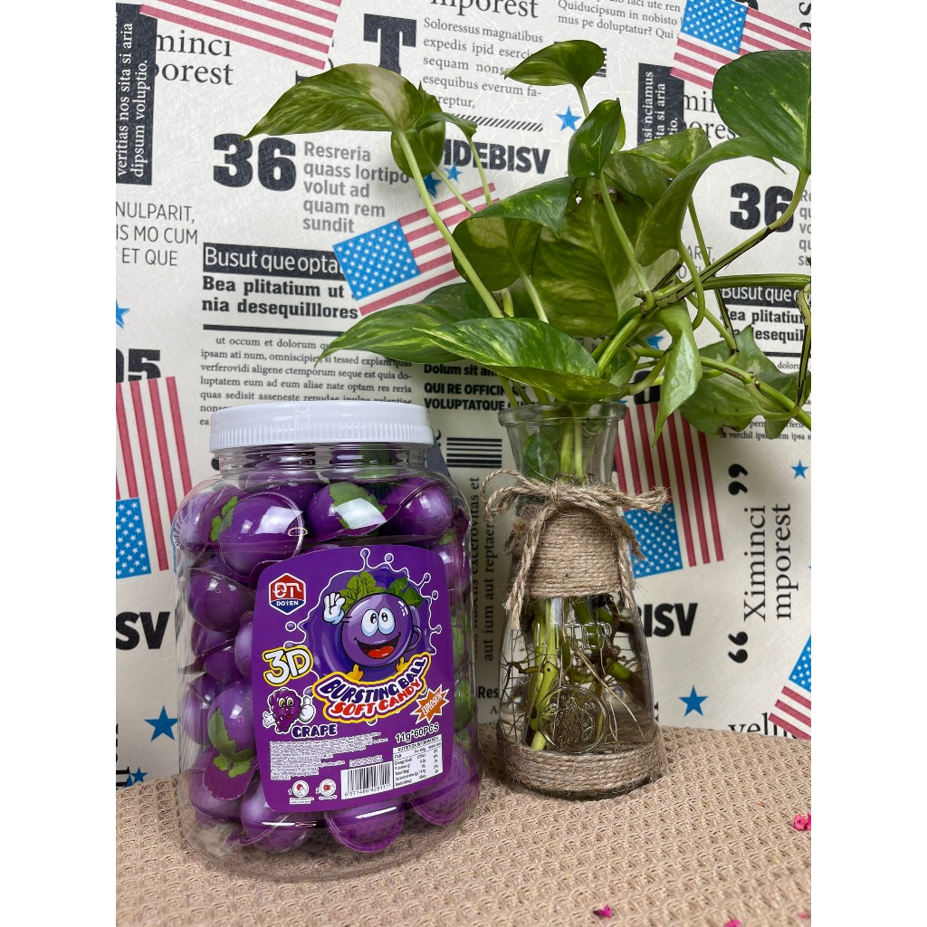 Kẹo dẻo có nhân hình QUẢ NHO