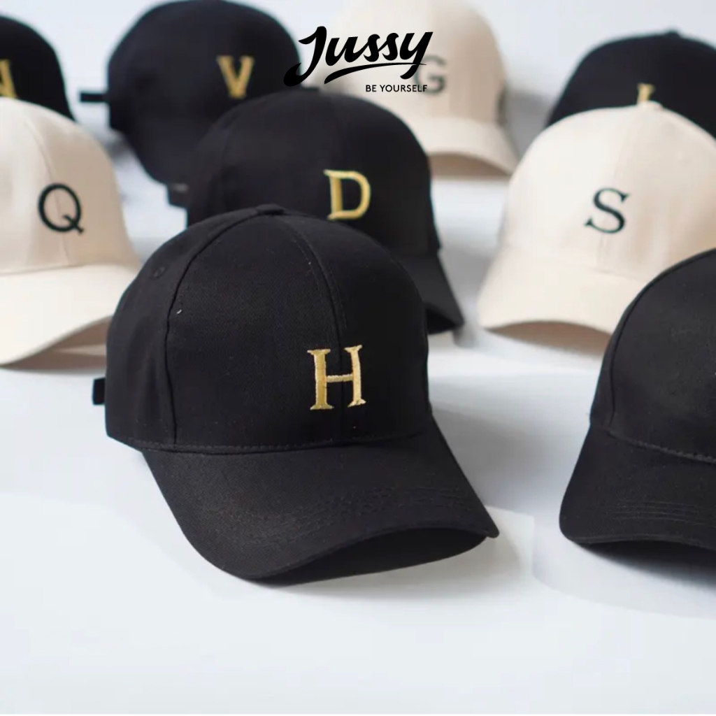 Mũ Lưỡi Trai Nam Nữ Thêu Chữ Cái Đầy Đủ Tên 21 Chữ Từ A Đến Y Jussy Official Nón Kết Vải Kaki Nhiều Màu Hot Trend