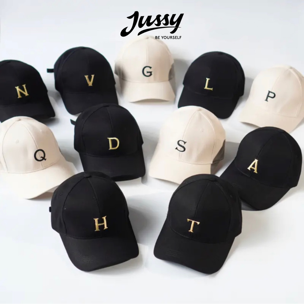 Mũ Lưỡi Trai Nam Nữ Thêu Chữ Cái Đầy Đủ Tên 21 Chữ Từ A Đến Y Jussy Official Nón Kết Vải Kaki Nhiều Màu Hot Trend