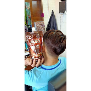  Thuốc nhuộm tóc màu nâu Socola Chocolate phủ bạc 5 77 màu nâu túi 500mlx2 