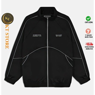 Áo khoác vải dù nam nữ unisex form rộng ulzzang 2 lớp phối viền phản quang chất xịn, dày dặn, y ảnh