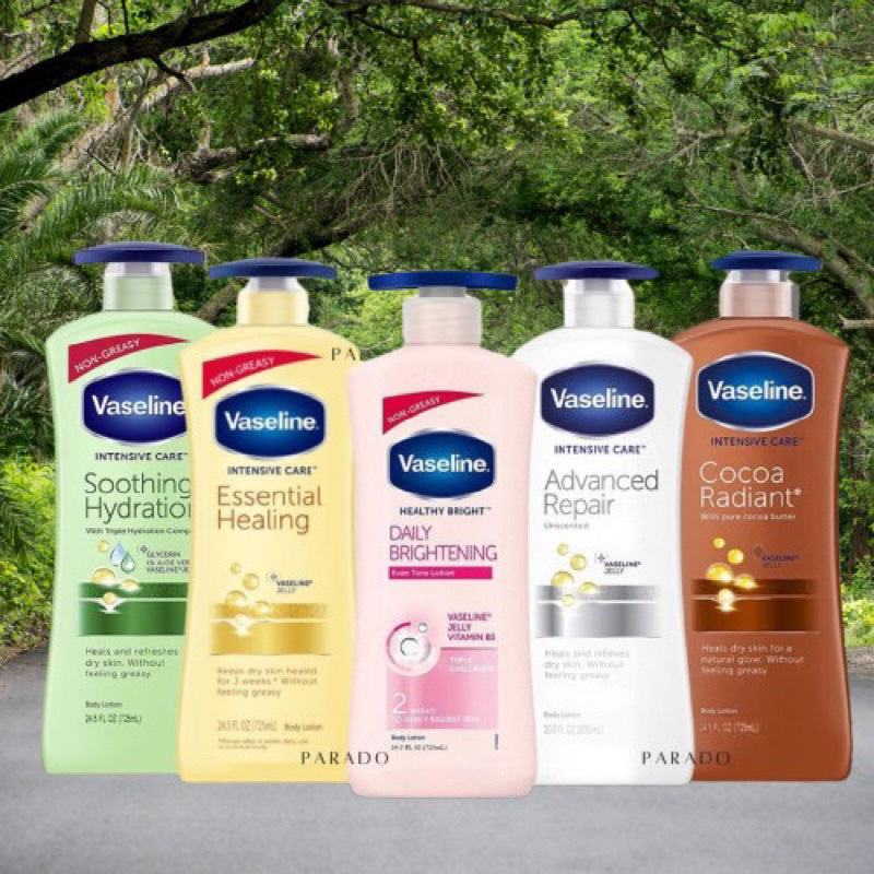 Dưỡng trắng body Vaseline 725ml Bảng Mỹ