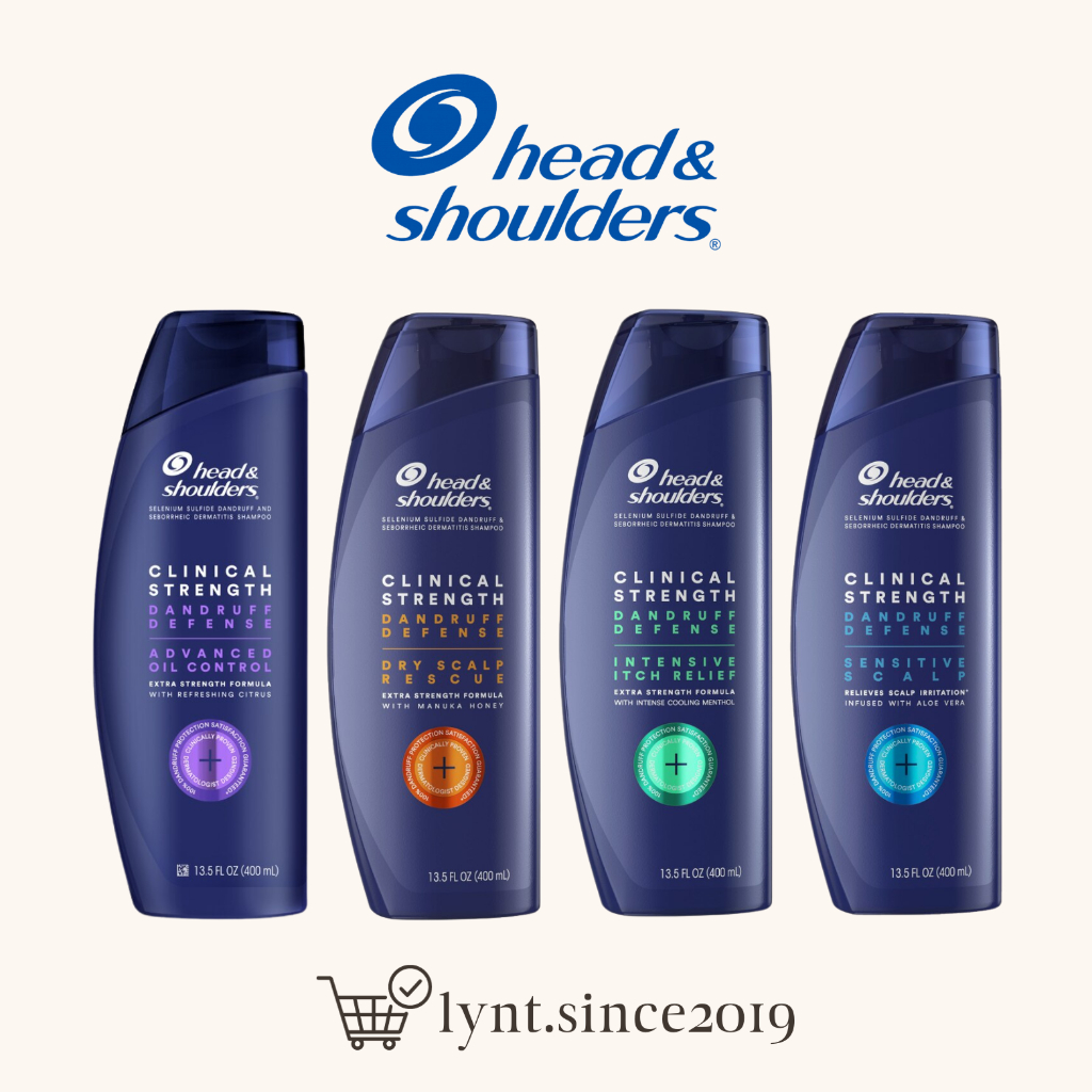 [Hàng Mỹ] Dầu gội Head & Shoulders 2in1 Clinical Strength Shampoo 400ml