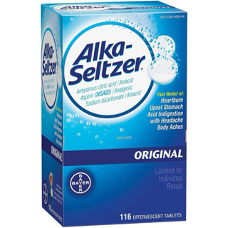 Viên sủi Alka Seltzer Original Bayer 116v của Mỹ