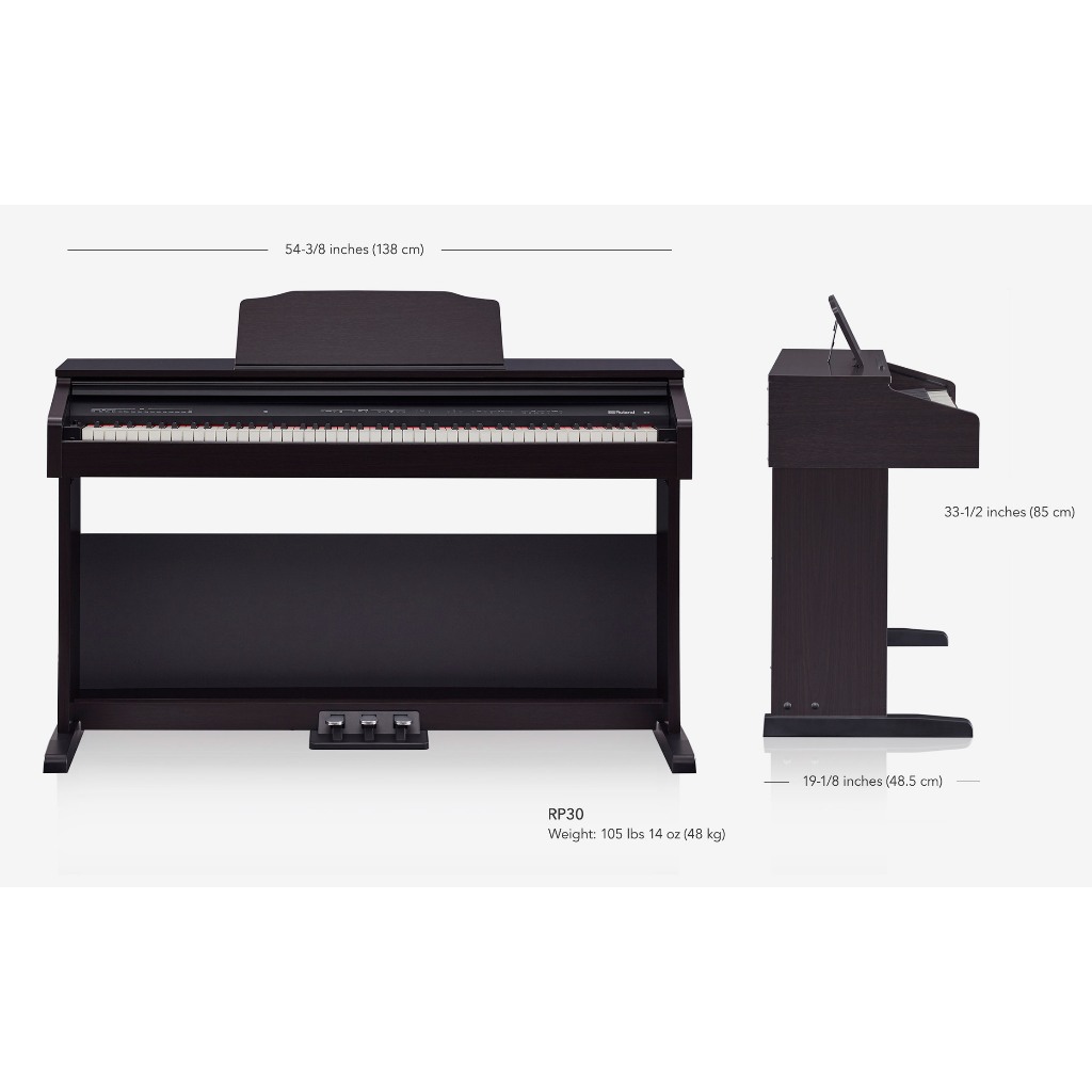 Đàn Piano điện, Digital Piano - Roland RP30 - Black, lí tưởng cho việc học đàn và luyện tập