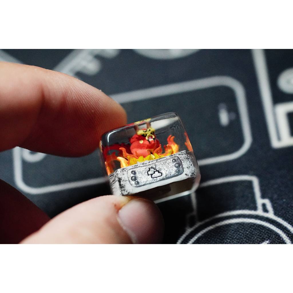 Vĩ thú 4 đuôi keycap, sokou keycap, naruto keycap nút bàn phím cơ