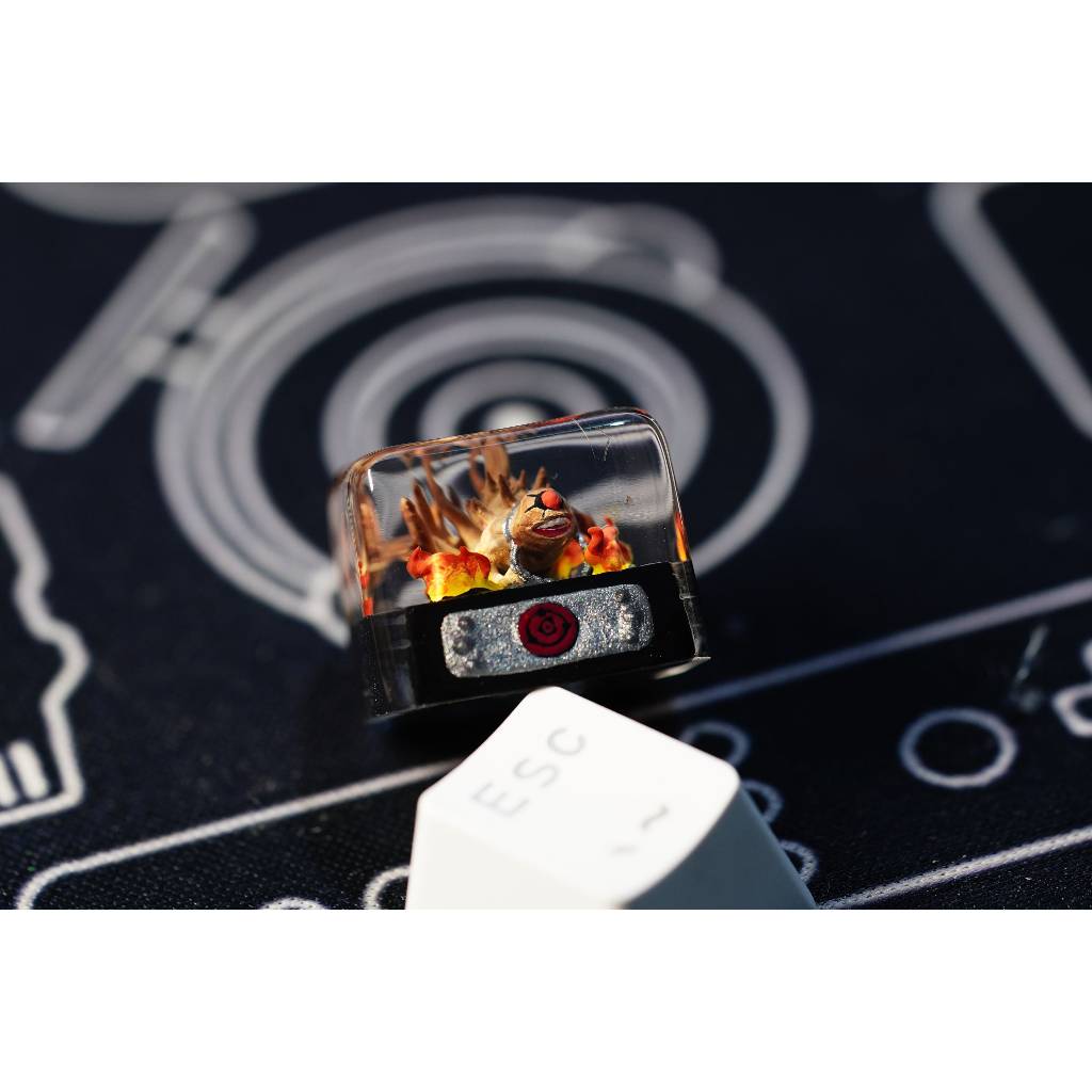 Vĩ thú 10 đuôi keycap, Jybi keycap, naruto keycap , nút bàn phím cơ